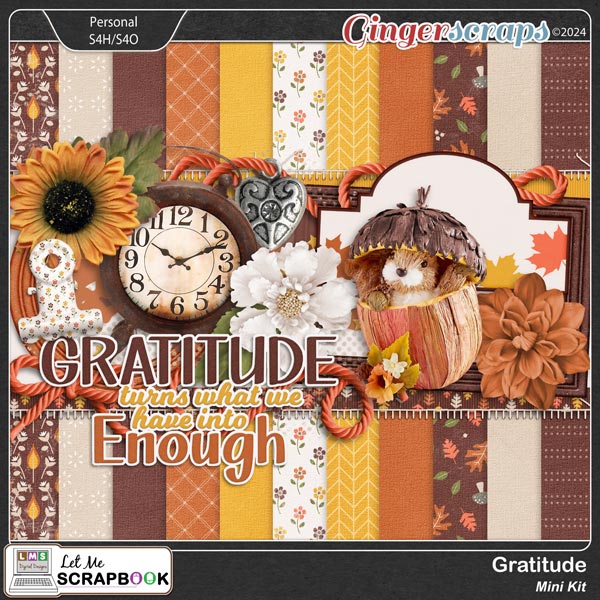 Gratitude Mini Kit by Let Me Scrapbook