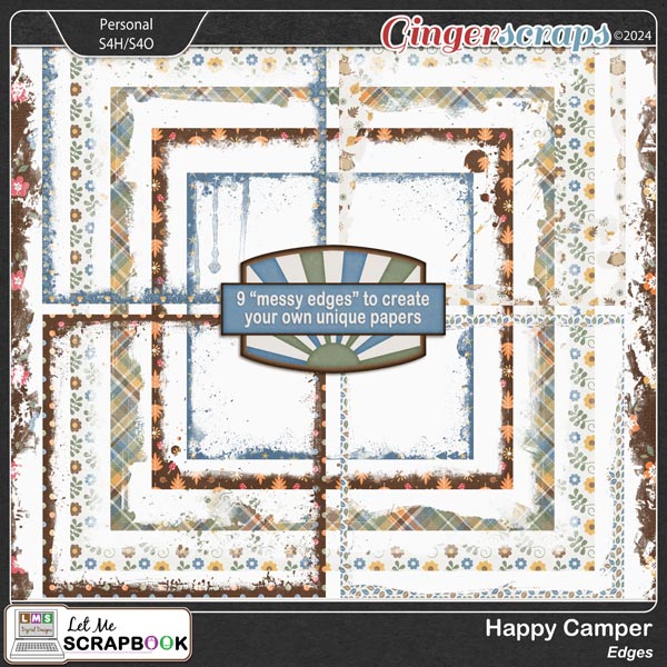 Happy Camper Edges by Let Me Scrapbook