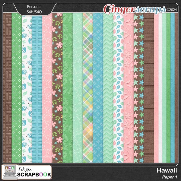 Hawaii-1 Paper by Let Me Scrapbook