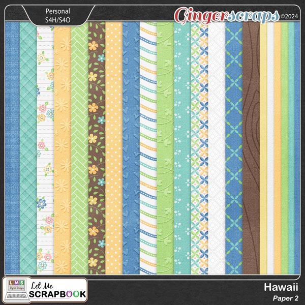 Hawaii-2 Paper by Let Me Scrapbook