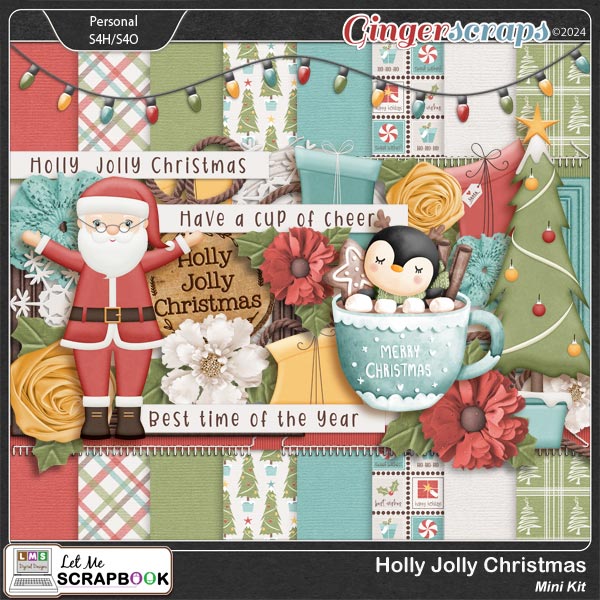 Holly Jolly Christmas Mini Kit by Let Me Scrapbook