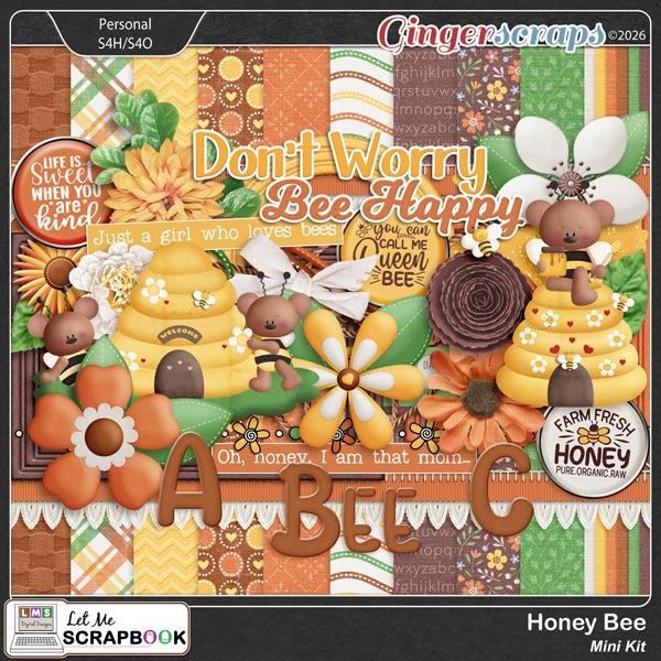 Honey Bee Mini Kit by Let Me Scrapbook