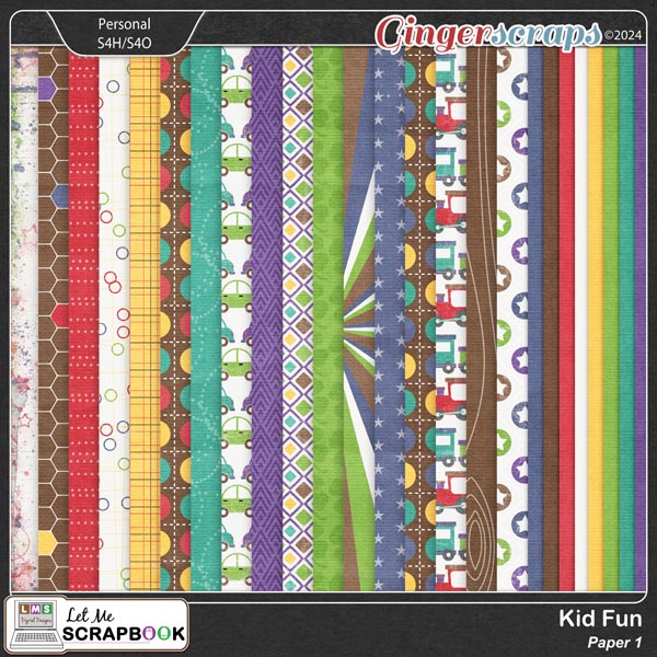 Kid Fun Kit 1 Paper by Let Me Scrapbook