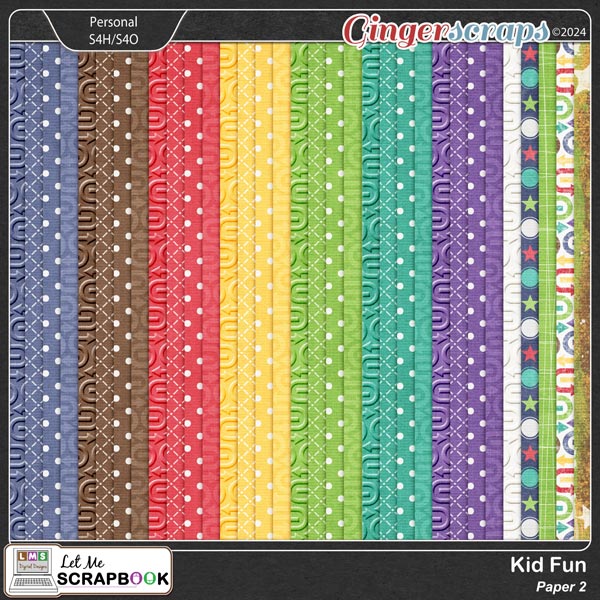 Kid Fun Kit 2 Paper by Let Me Scrapbook