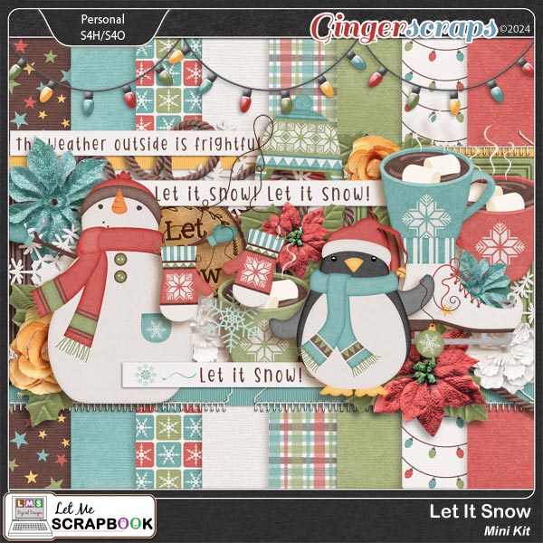 Let It Snow Mini Kit by Let Me Scrapbook