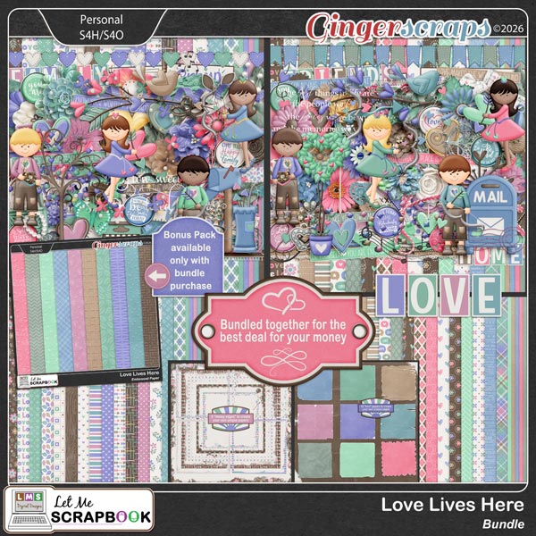 Love Lives Here Bundle by Let Me Scrapbook