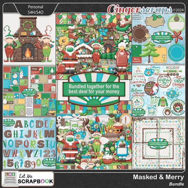 Masked & Merry Bundle by Let Me Scrapbook