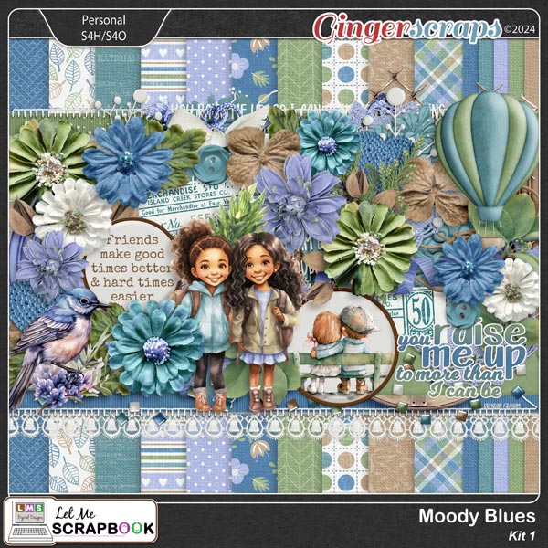 Moody Blues Kit 1 by Let Me Scrapbook