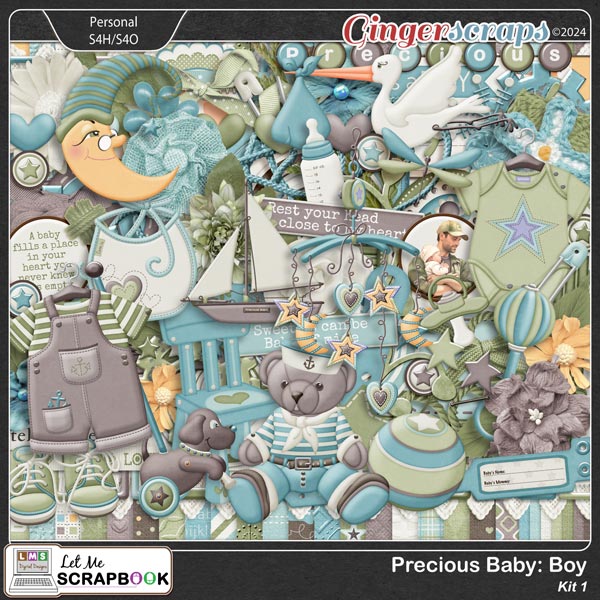 Precious Baby Boy-1 by Let Me Scrapbook