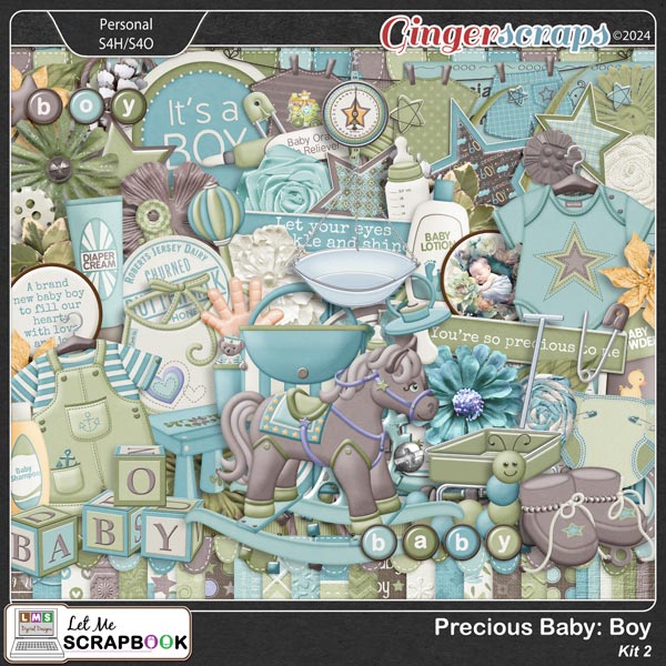 Precious Baby Boy-2 by Let Me Scrapbook