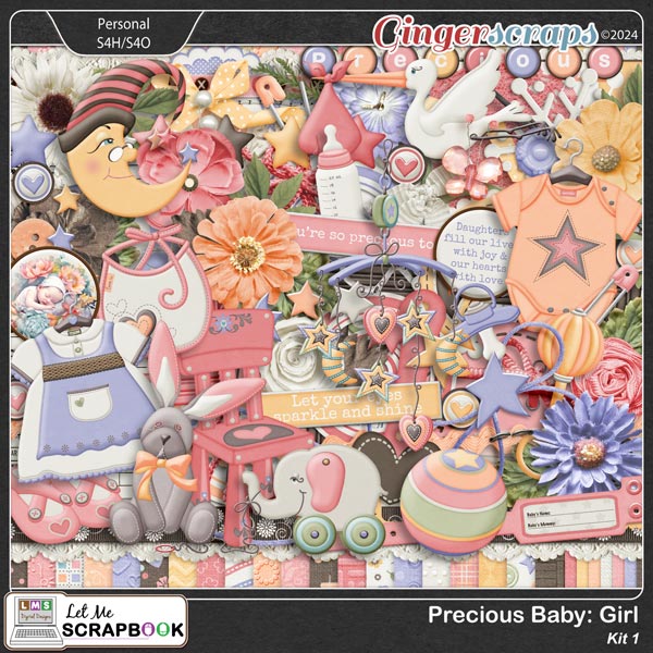 Precious Baby Girl-1 by Let Me Scrapbook