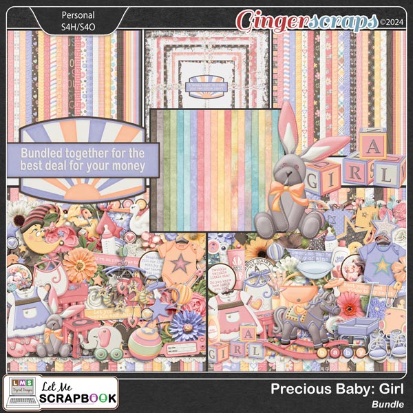 Precious Baby Girl Bundle by Let Me Scrapbook