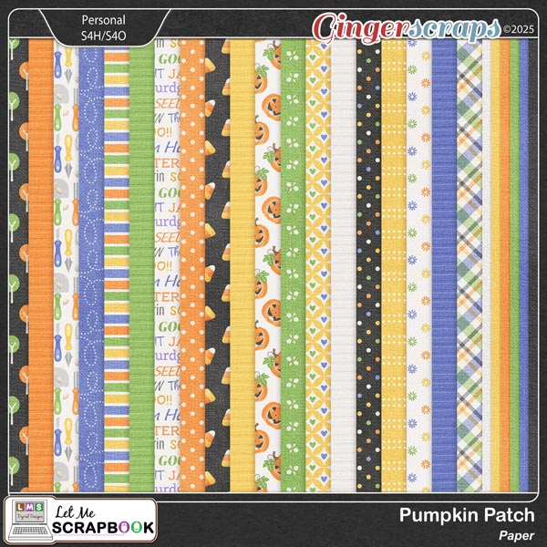 Pumpkin Patch Paper by Let Me Scrapbook