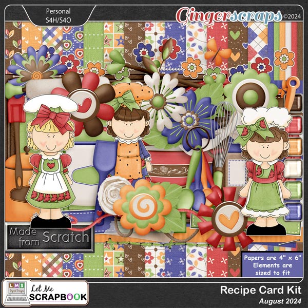 2024-08 Recipe Card Kit by Let Me Scrapbook