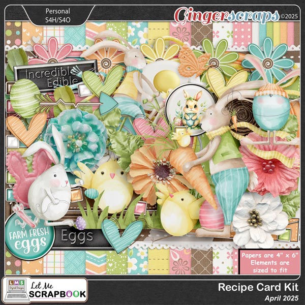 2025-04 Recipe Card Kit by Let Me Scrapbook