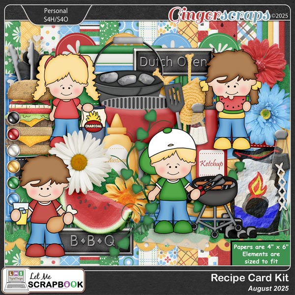 2025-08 Recipe Card Kit by Let Me Scrapbook
