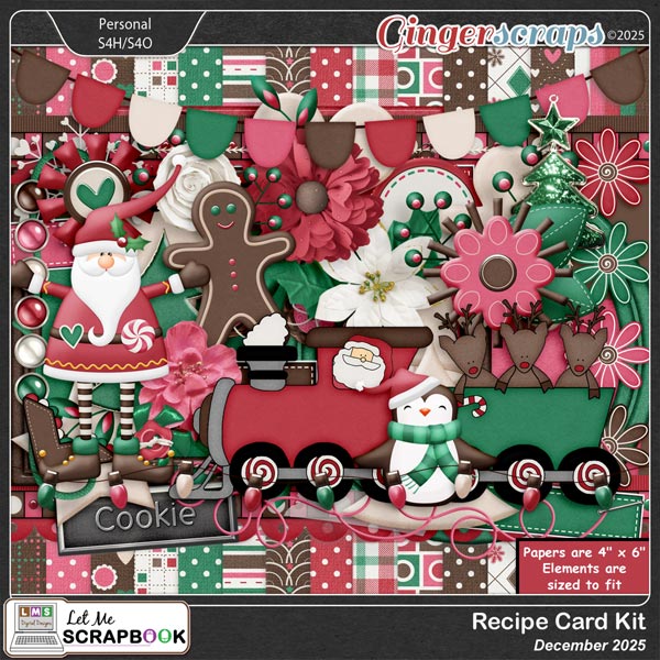 2025-12 Recipe Card Kit by Let Me Scrapbook