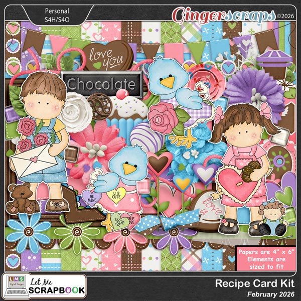 2026-02 Recipe Card Kit by Let Me Scrapbook