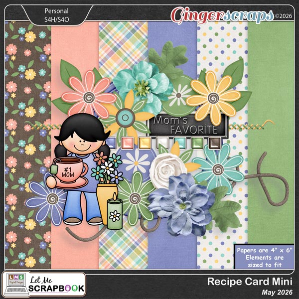 2026-05 Recipe Card Mini Kit by Let Me Scrapbook