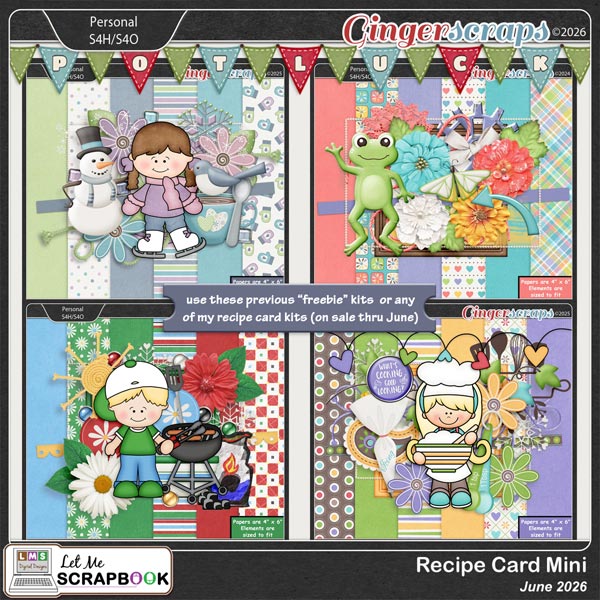 2026-06 Recipe Card Mini Kit by Let Me Scrapbook