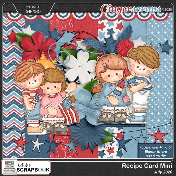 2026-07 Recipe Card Mini Kit by Let Me Scrapbook