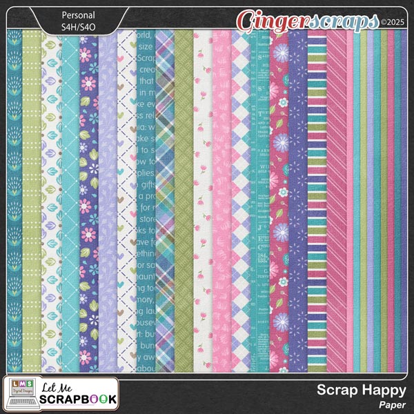 Scrap Happy Paper by Let Me Scrapbook