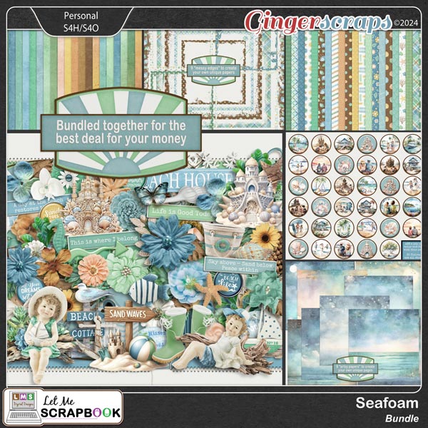Seafoam Bundle by Let Me Scrapbook