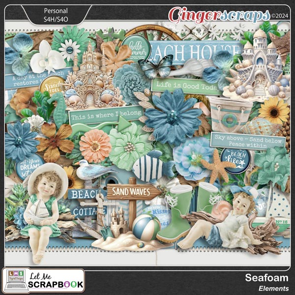 Seafoam Elements by Let Me Scrapbook