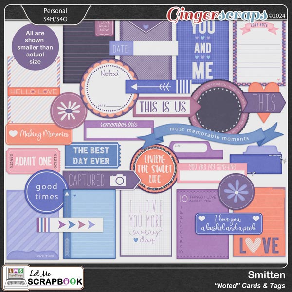 Smitten Journal Cards by Let Me Scrapbook