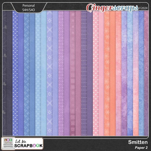 Smitten Paper 2 by Let Me Scrapbook