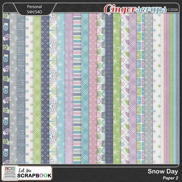 Snow Day-2 Paper by Let Me Scrapbook
