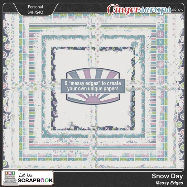 Snow Day Edges by Let Me Scrapbook