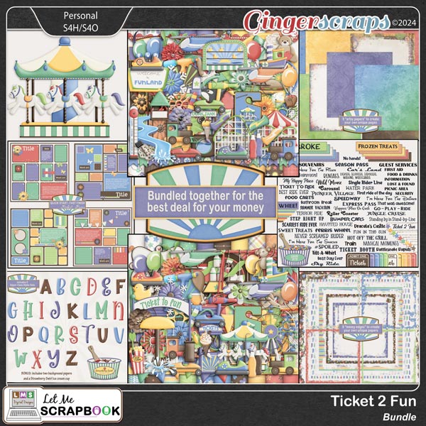 Ticket 2 Fun Bundle by Let Me Scrapbook