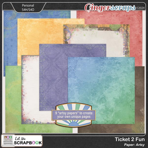 Ticket 2 Fun Paper-Artsy by Let Me Scrapbook