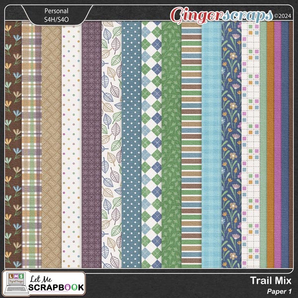 Trail Mix-1 Paper by Let Me Scrapbook