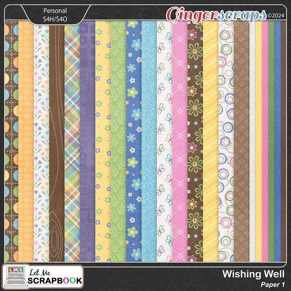 Wishing Well-1 Paper by Let Me Scrapbook