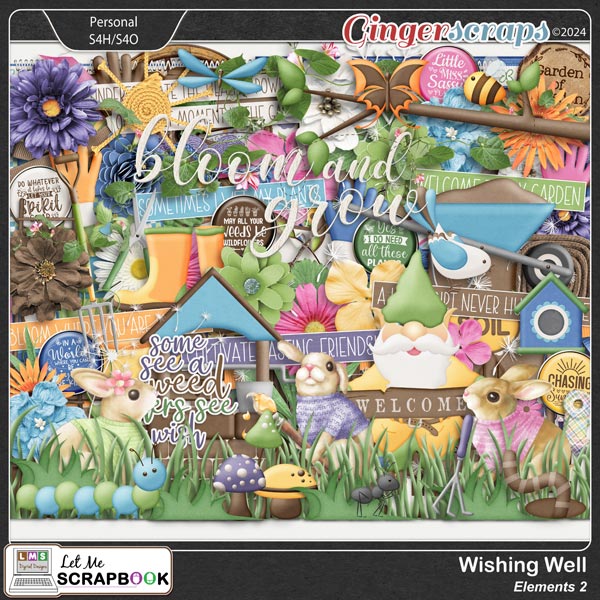 Wishing Well-2 Elements by Let Me Scrapbook