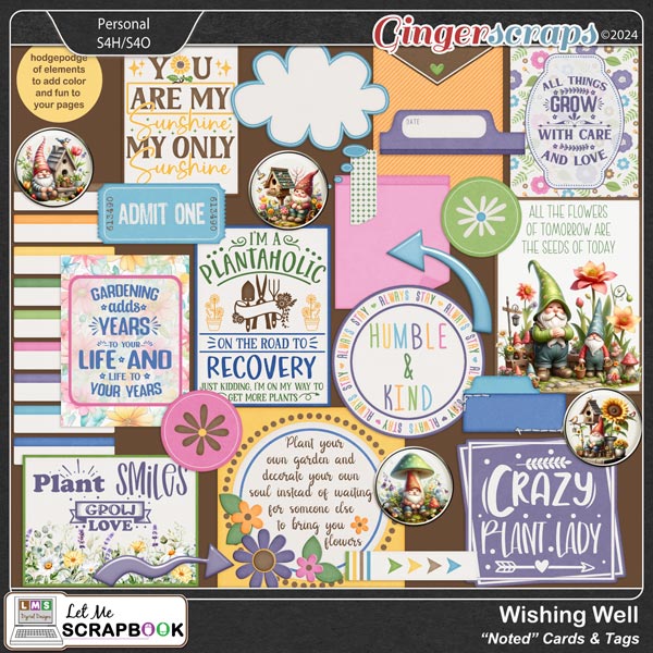 Wishing Well Journal Cards by Let Me Scrapbook