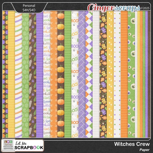 Witches Crew Paper by Let Me Scrapbook
