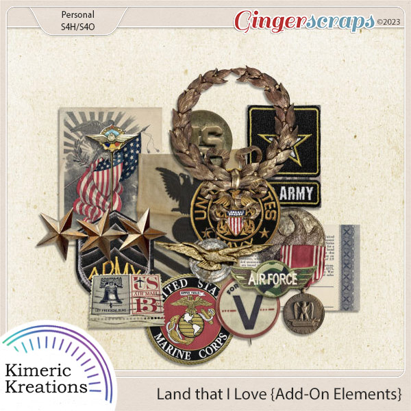 Land that I Love Add-On Elements by Kimeric Kreations     
