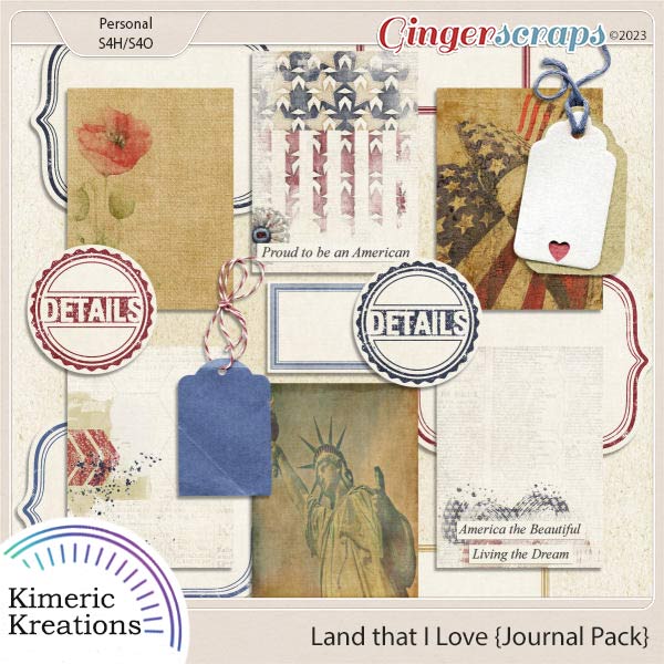 Land that I Love Journal Pack by Kimeric Kreations  