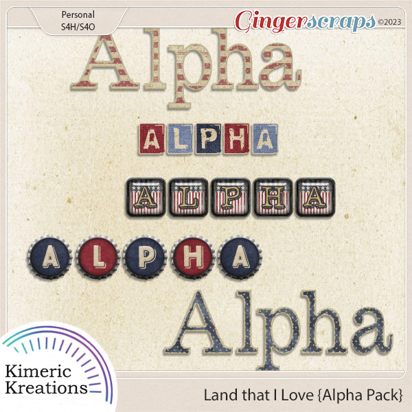 Land that I Love Alpha by Kimeric Kreations