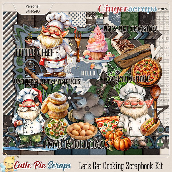 Let's Get Cooking Scrapbook Kit