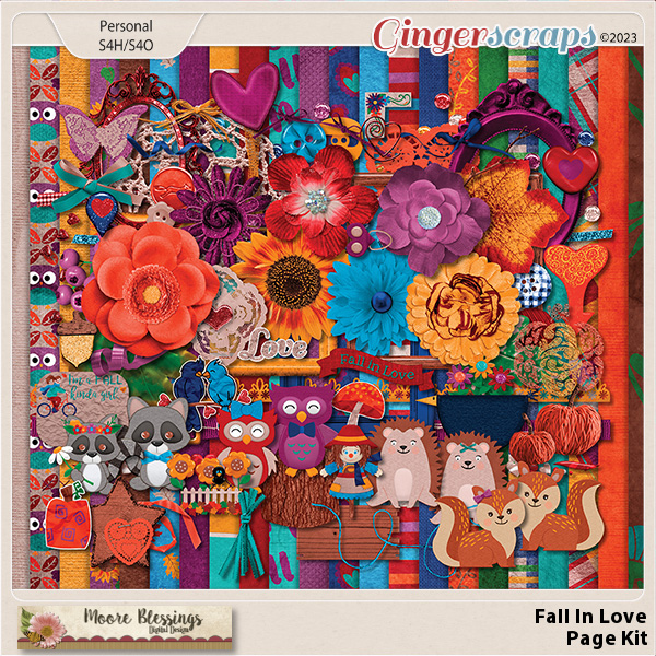 FALL In Love Page Kit by Moore Blessings Digital Design