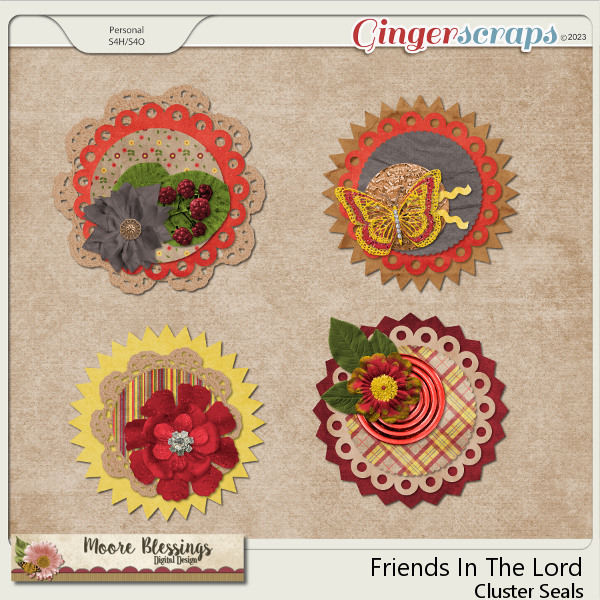 Friends In The Lord Seals by Moore Blessings Digital Design 