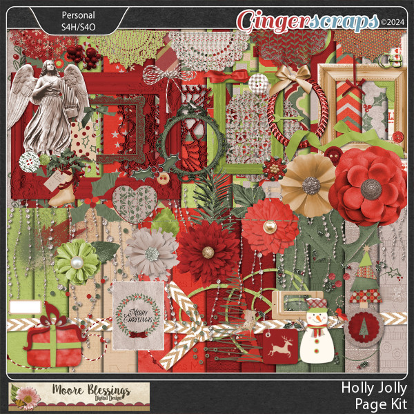 Holly Jolly Page Kit by Moore Blessings Digital Design