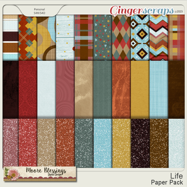Life Paper Pack by Moore Blessings Digital Design