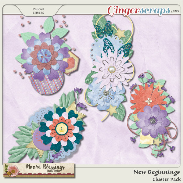 New Beginnings Cluster Pack by Moore Blessings Digital Design 