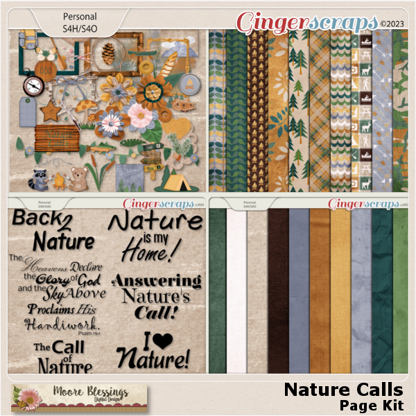 Nature Calls Page Kit by Moore Blessings Digital Design 