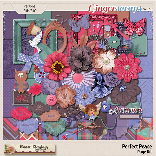 Perfect Peace Page Kit by Moore Blessings Digital Design